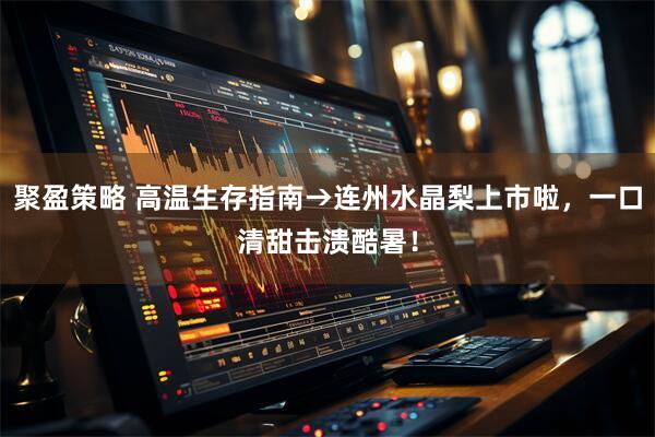 聚盈策略 高温生存指南→连州水晶梨上市啦，一口清甜击溃酷暑！